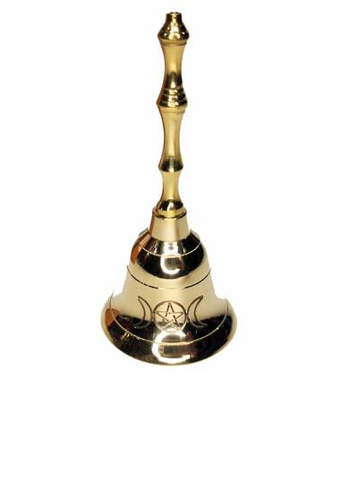 ALTAR BELL - Triple Moon Pentacle Gold image 0